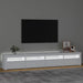Comodă TV cu lumini LED, alb, 240x35x40 cm - WALTI WALTI