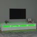 Comodă TV cu lumini LED, alb, 240x35x40 cm - WALTI WALTI