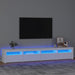Comodă TV cu lumini LED, alb, 240x35x40 cm - WALTI WALTI