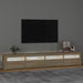 Comodă TV cu lumini LED, stejar sonoma, 240x35x40cm - WALTI WALTI