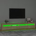 Comodă TV cu lumini LED, stejar sonoma, 240x35x40cm - WALTI WALTI