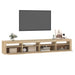 Comodă TV cu lumini LED, stejar sonoma, 240x35x40cm - WALTI WALTI