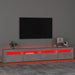 Comodă TV cu lumini LED, gri beton, 240x35x40 cm - WALTI WALTI