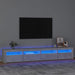 Comodă TV cu lumini LED, gri beton, 240x35x40 cm - WALTI WALTI