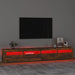Comodă TV cu lumini LED, stejar fumuriu, 240x35x40cm - WALTI WALTI
