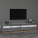 Comodă TV cu lumini LED, gri sonoma, 240x35x40cm - WALTI WALTI