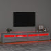 Comodă TV cu lumini LED, gri sonoma, 240x35x40cm - WALTI WALTI