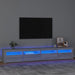 Comodă TV cu lumini LED, gri sonoma, 240x35x40cm - WALTI WALTI