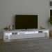 Comodă TV cu lumini LED, alb, 260x36,5x40cm - WALTI WALTI