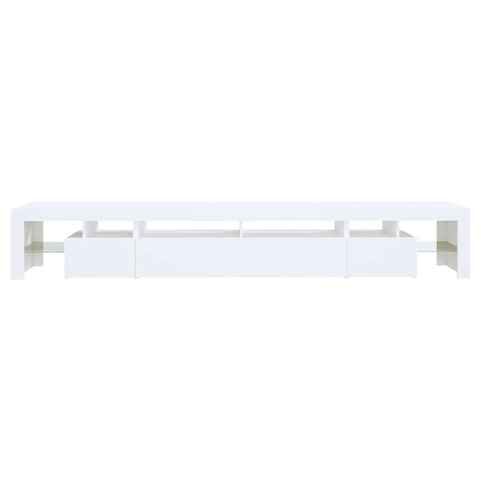 Comodă TV cu lumini LED, alb, 260x36,5x40cm - WALTI WALTI