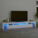 Comodă TV cu lumini LED, alb, 260x36,5x40cm - WALTI WALTI