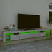 Comodă TV cu lumini LED, gri beton, 260x36,5x40cm - WALTI WALTI