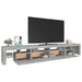 Comodă TV cu lumini LED, gri beton, 260x36,5x40cm - WALTI WALTI