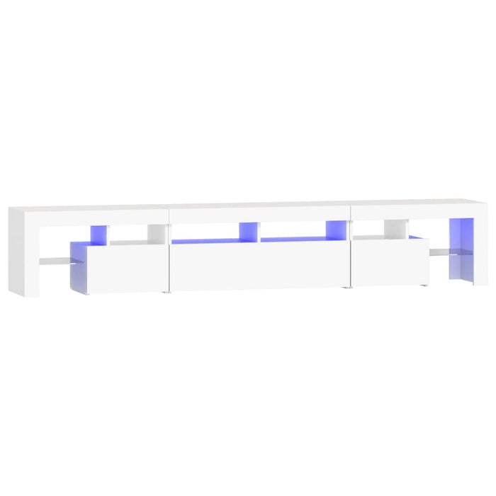 Comode TV cu lumini LED, alb2，30x36,5x40 - WALTI WALTI
