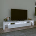 Comode TV cu lumini LED, alb2，30x36,5x40 - WALTI WALTI
