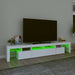 Comode TV cu lumini LED, alb2，30x36,5x40 - WALTI WALTI
