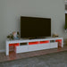 Comode TV cu lumini LED, alb2，30x36,5x40 - WALTI WALTI