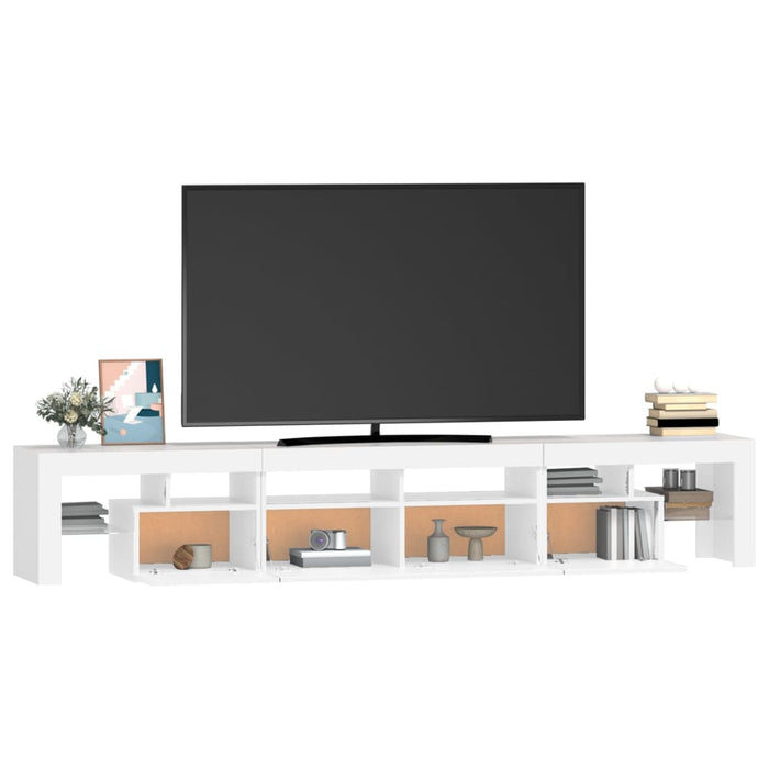 Comode TV cu lumini LED, alb2，30x36,5x40 - WALTI WALTI