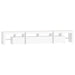 Comode TV cu lumini LED, alb2，30x36,5x40 - WALTI WALTI