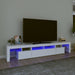 Comode TV cu lumini LED, alb2，30x36,5x40 - WALTI WALTI