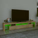 Comodă TV cu lumini LED, stejar sonoma, 230x36,5x40 cm - WALTI WALTI