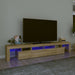 Comodă TV cu lumini LED, stejar sonoma, 230x36,5x40 cm - WALTI WALTI
