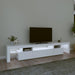 Comode TV cu lumini LED, alb，215x36,5x40 - WALTI WALTI