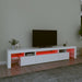 Comode TV cu lumini LED, alb，215x36,5x40 - WALTI WALTI