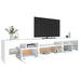 Comode TV cu lumini LED, alb，215x36,5x40 - WALTI WALTI