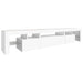 Comode TV cu lumini LED, alb，215x36,5x40 - WALTI WALTI