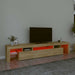 Comodă TV cu lumini LED, stejar sonoma, 215x36,5x40cm - WALTI WALTI