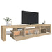 Comodă TV cu lumini LED, stejar sonoma, 215x36,5x40cm - WALTI WALTI