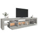 Comodă TV cu lumini LED, gri beton, 215x36,5x40cm - WALTI WALTI