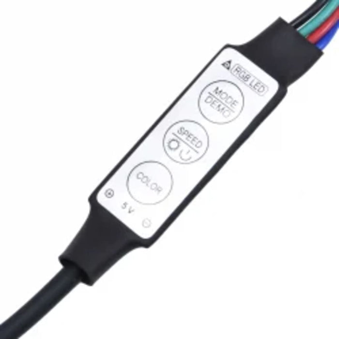 Comodă TV cu lumini LED, gri beton, 215x36,5x40cm - WALTI WALTI