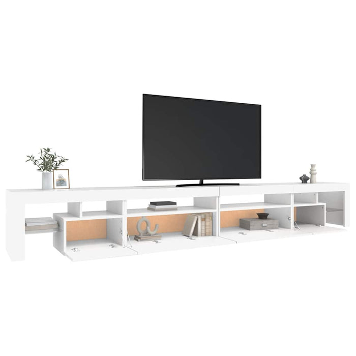 Comodă TV cu lumini LED, alb, 290x36,5x40 cm - WALTI WALTI