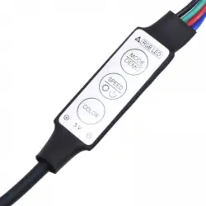 Comodă TV cu lumini LED, alb, 290x36,5x40 cm - WALTI WALTI
