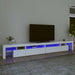 Comodă TV cu lumini LED, alb, 290x36,5x40 cm - WALTI WALTI