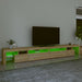 Comodă TV cu lumini LED, stejar sonoma, 290x36,5x40 cm - WALTI WALTI