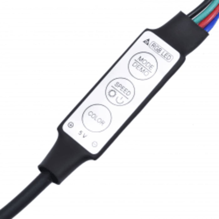 Comodă TV cu lumini LED, stejar sonoma, 290x36,5x40 cm - WALTI WALTI