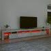 Comodă TV cu lumini LED, gri beton, 290x36,5x40 cm - WALTI WALTI