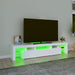 Dulap TV cu lumini LED alb 200x36,5x40 cm - WALTI WALTI