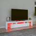 Dulap TV cu lumini LED alb 200x36,5x40 cm - WALTI WALTI