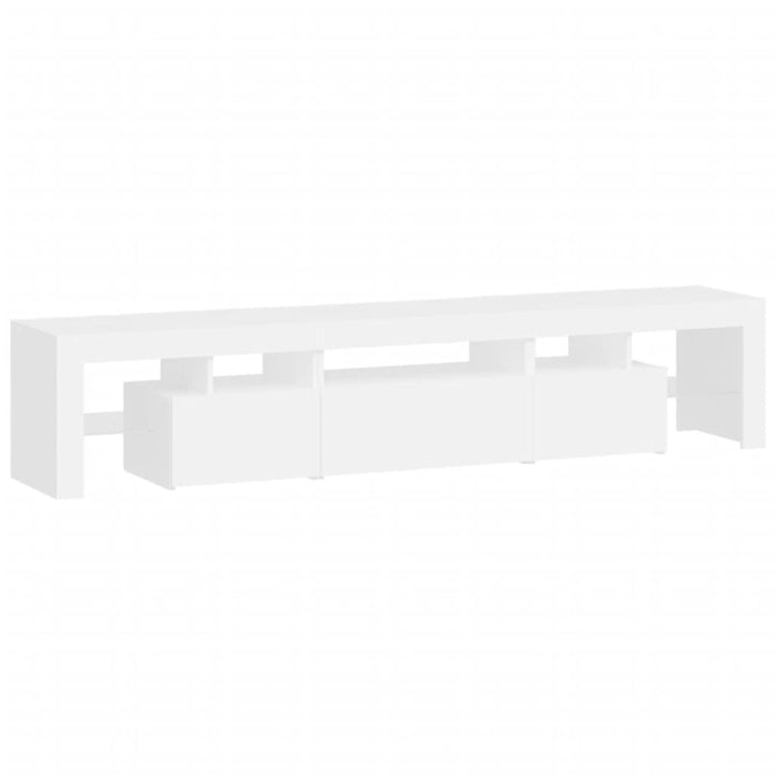 Dulap TV cu lumini LED alb 200x36,5x40 cm - WALTI WALTI