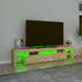 Comodă TV cu lumini LED, stejar sonoma, 200x36,5x40 cm - WALTI WALTI
