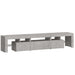 Comodă TV cu lumini LED, gri beton, 200x36,5x40 cm - WALTI WALTI