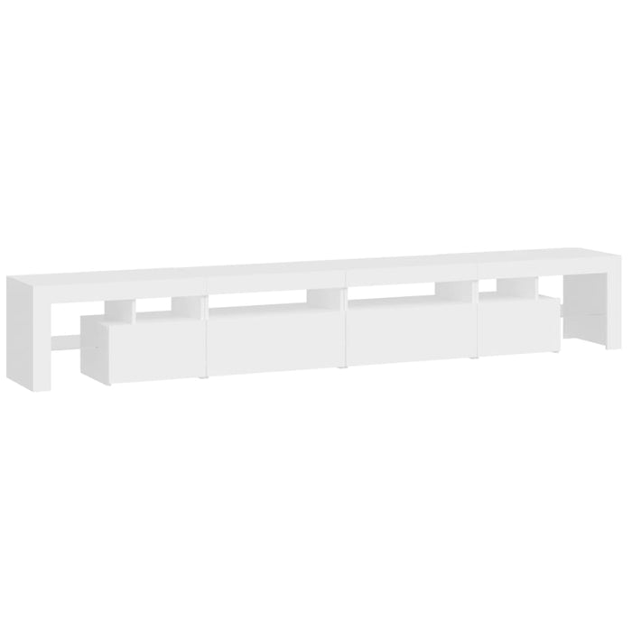 Comodă TV cu lumini LED, alb, 260x36,5x40cm - WALTI WALTI