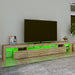 Comodă TV cu lumini LED, stejar sonoma,260x36,5x40cm - WALTI WALTI