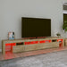 Comodă TV cu lumini LED, stejar sonoma,260x36,5x40cm - WALTI WALTI