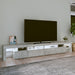 Comodă TV cu lumini LED, gri beton, 260x36,5x40cm - WALTI WALTI