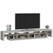 Comodă TV cu lumini LED, gri beton, 260x36,5x40cm - WALTI WALTI